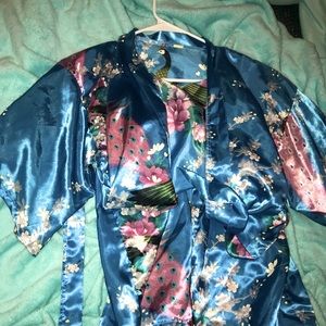 Satin robe